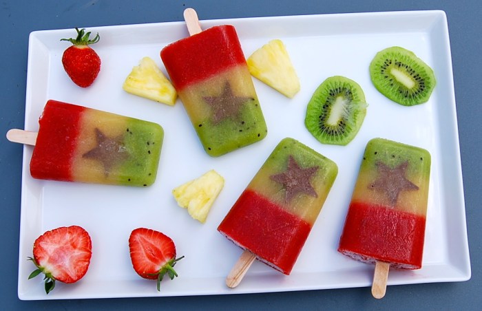 Cameroon flag popsicles