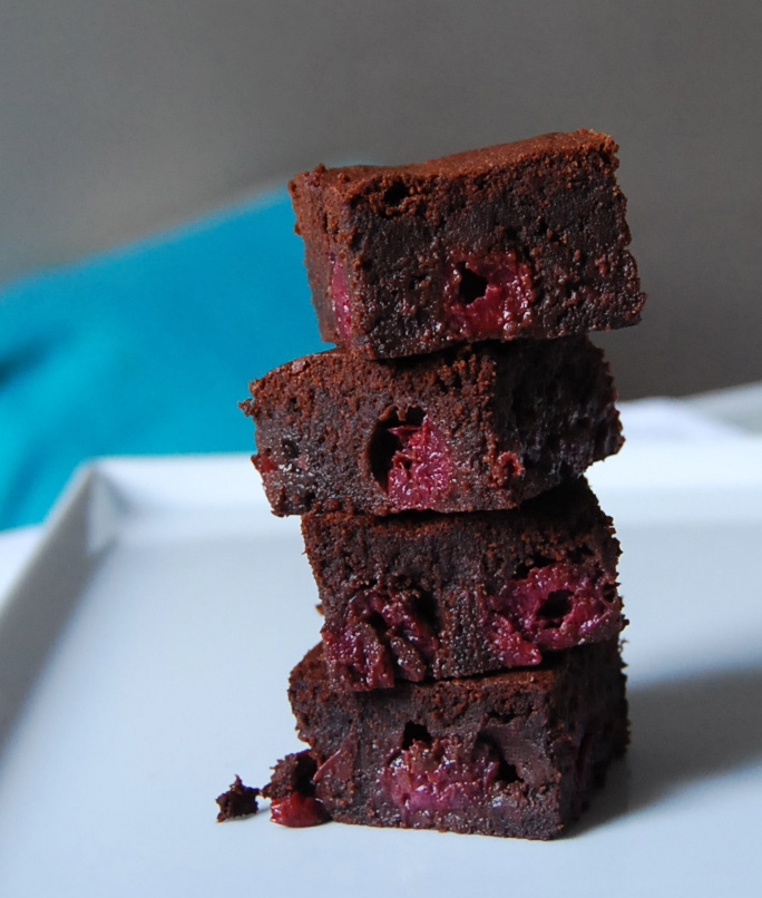 Chocolate Brownies with a (Cherry) Twist