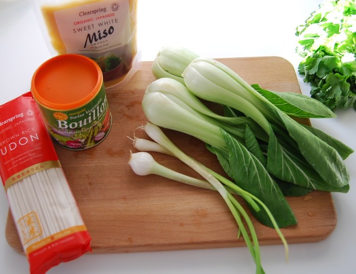 Ingredients for Miso soup