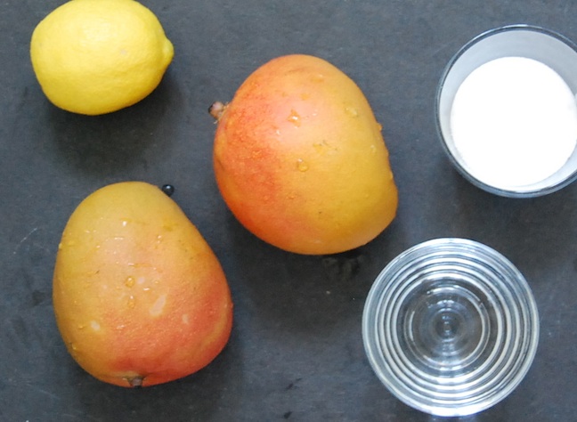 Mango sorbet ingredients