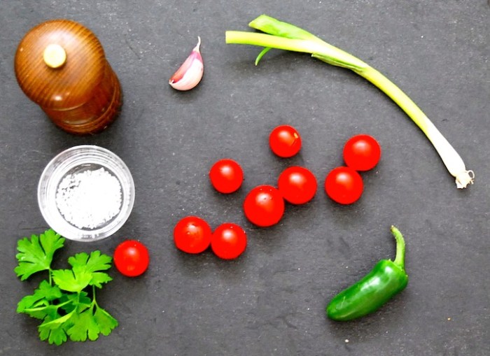 The (vegetarian) ingredients for this dish