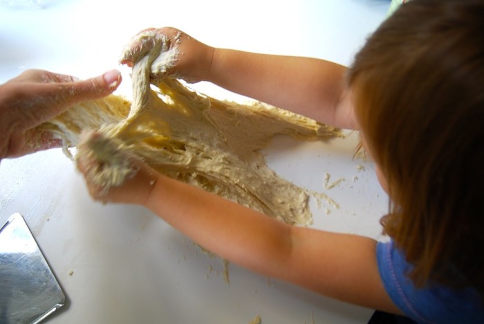 If handling a very wet dough is not your thing, enlist the help of an expert 