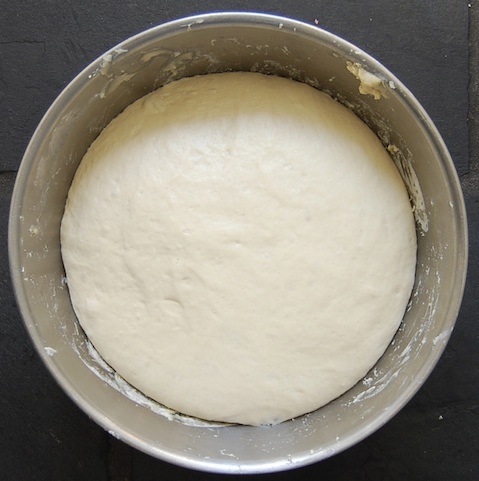 And again, a considerably bigger dough after the proving period