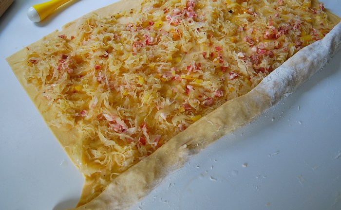 Krautkrapfen or Sauerkraut Dumplings