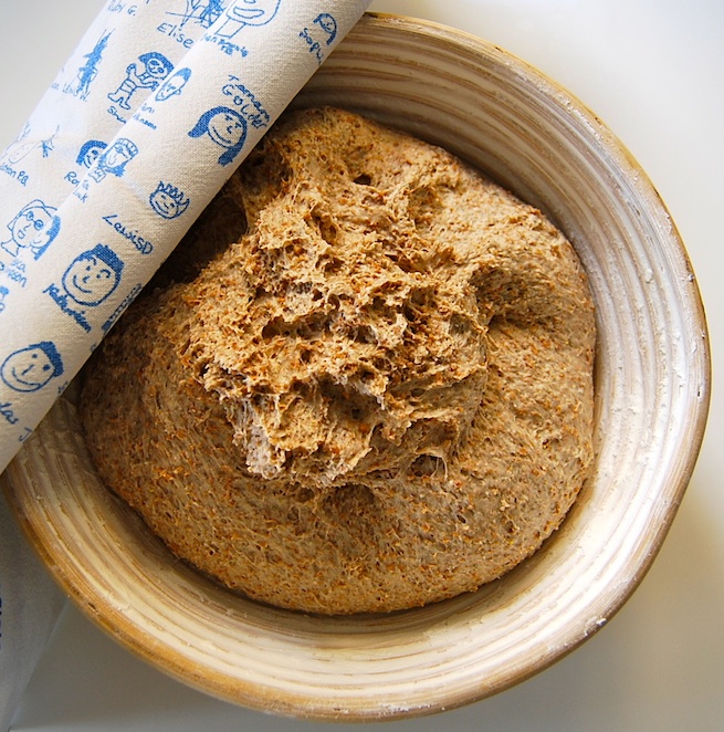 German country bread resting