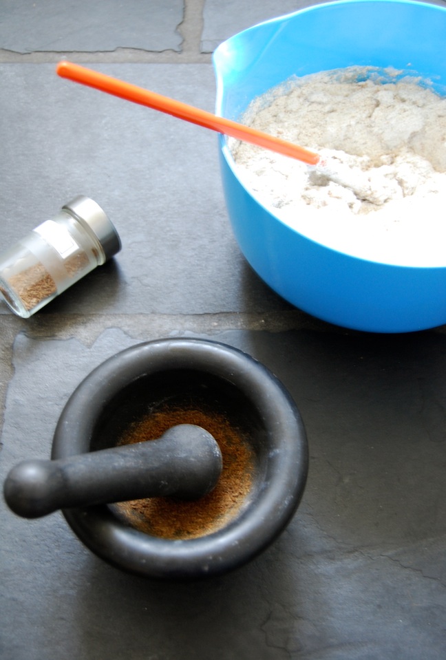 Grinding the caraway seeds before adding them for extra stress relief (the grinding ;-))