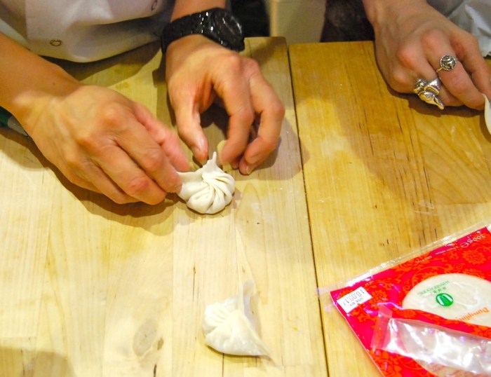 Korean kimchi dumplings