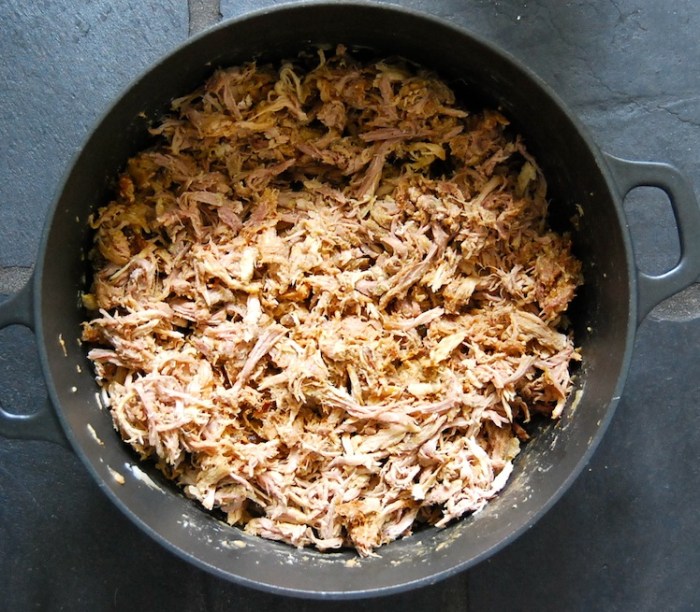 Pulled Pork in casserole dish