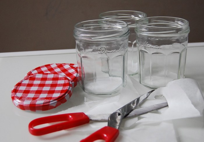 Cake in a jar preparation