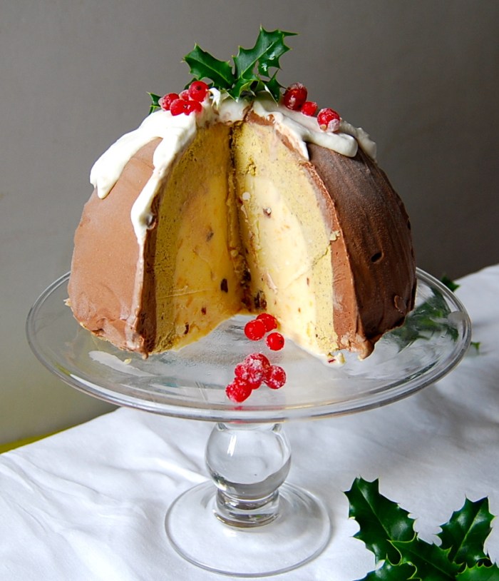 Cassata ice cream bomb open 1