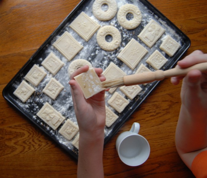 Springerle sugar water