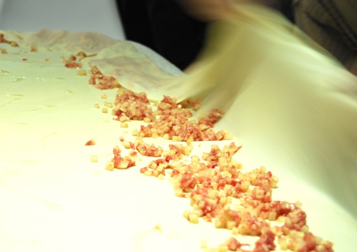 This is the meat and potato filling, in case you wondered ...