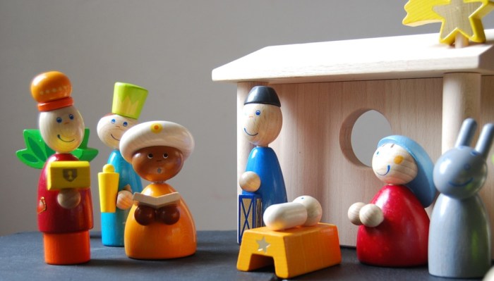 The three kings, bearing gifts for the new-born king (albeit arriving almost two weeks late)