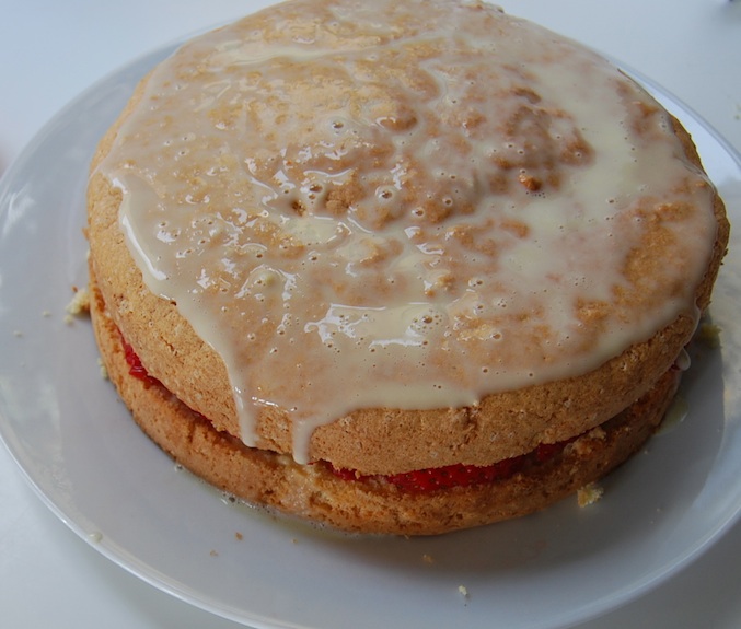 Pastel Tres Leches cream 2