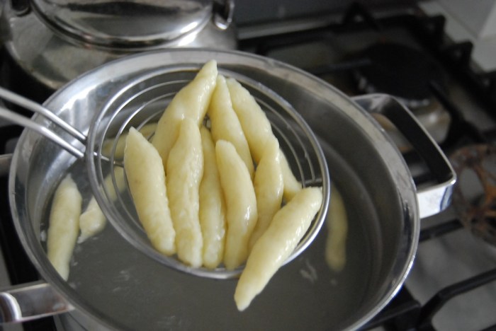 Schupfnudeln boiled