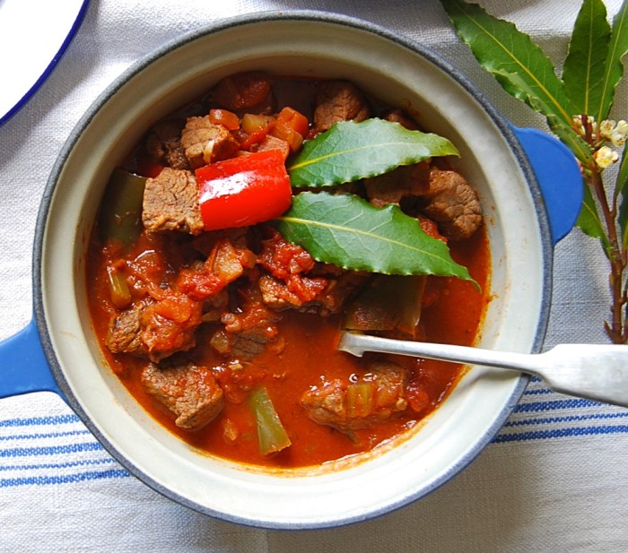 goulash and potato dumplings