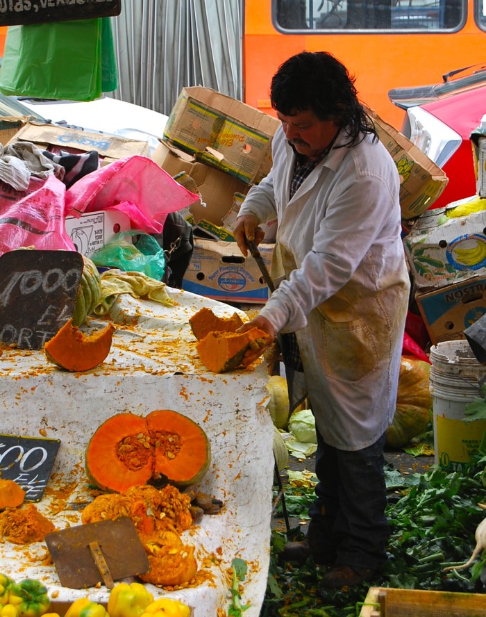 Pumpkin in Santiago market