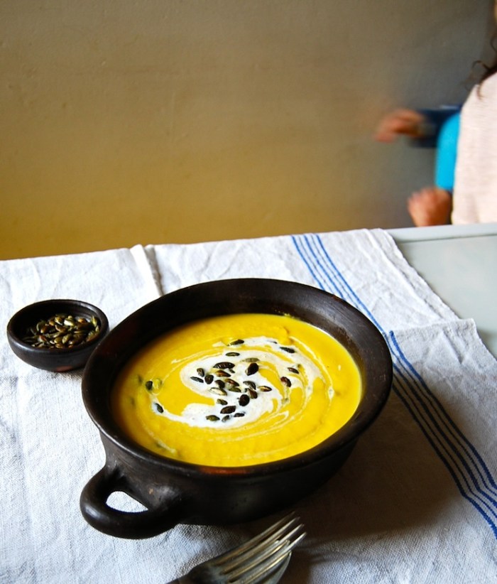 pumpkin soup and hungry children